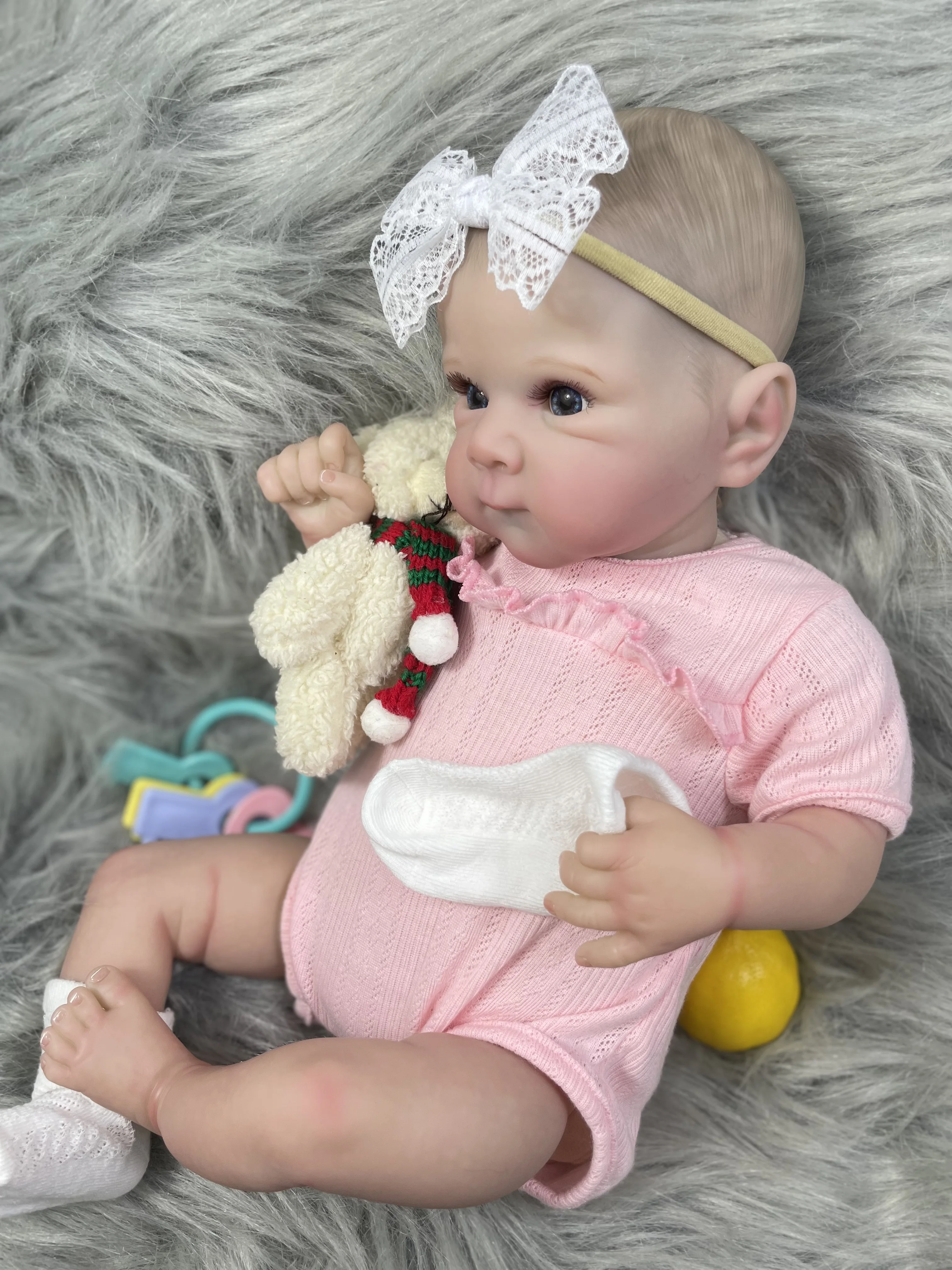 Muñeca Reborn realista Bettie Girl 19 pulgadas - imagen 5