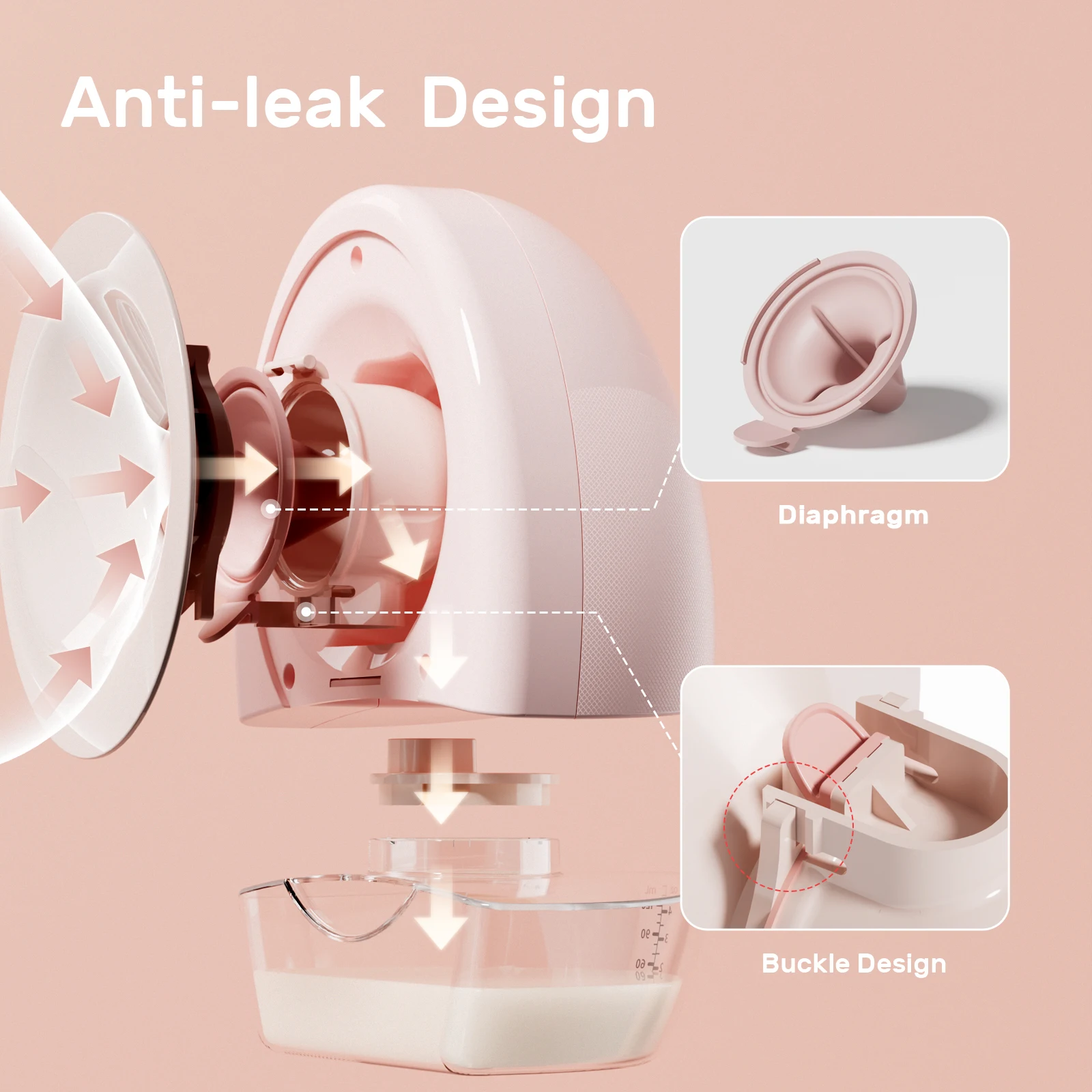 NCVI extractor de leche portátil manos libres ultrasilencioso - imagen 4