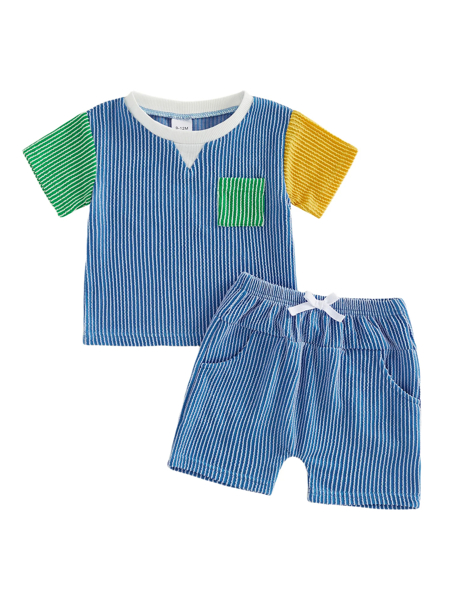 Conjunto de verano Tregren con camiseta y pantalones a rayas