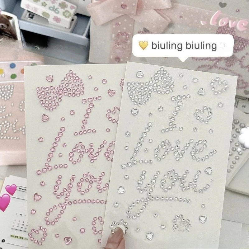 Pegatinas con diamantes adhesivas para feliz cumpleaños: te amo - imagen 3