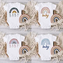 Peleles arcoiris para bebe recien nacido - Ropa veraniega unisex