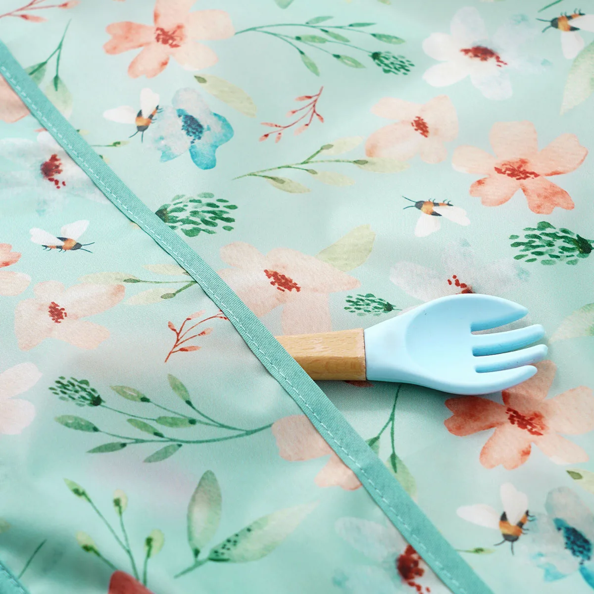 Babero impermeable infantil con manga larga, fácil de limpiar - imagen 4