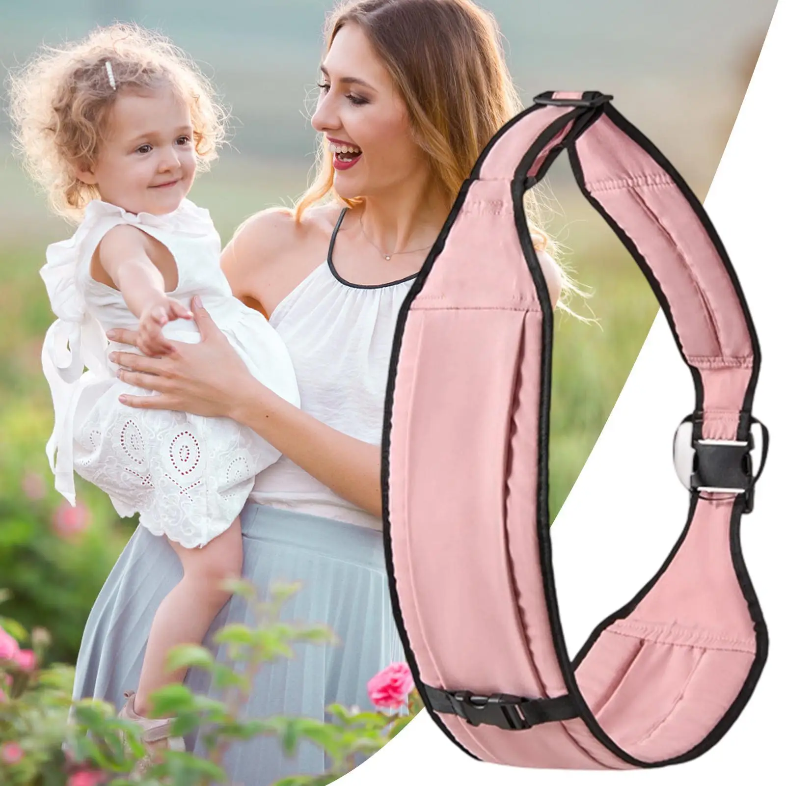 Portabebés lateral ergonómico para paseos, senderismo y camping - imagen 4