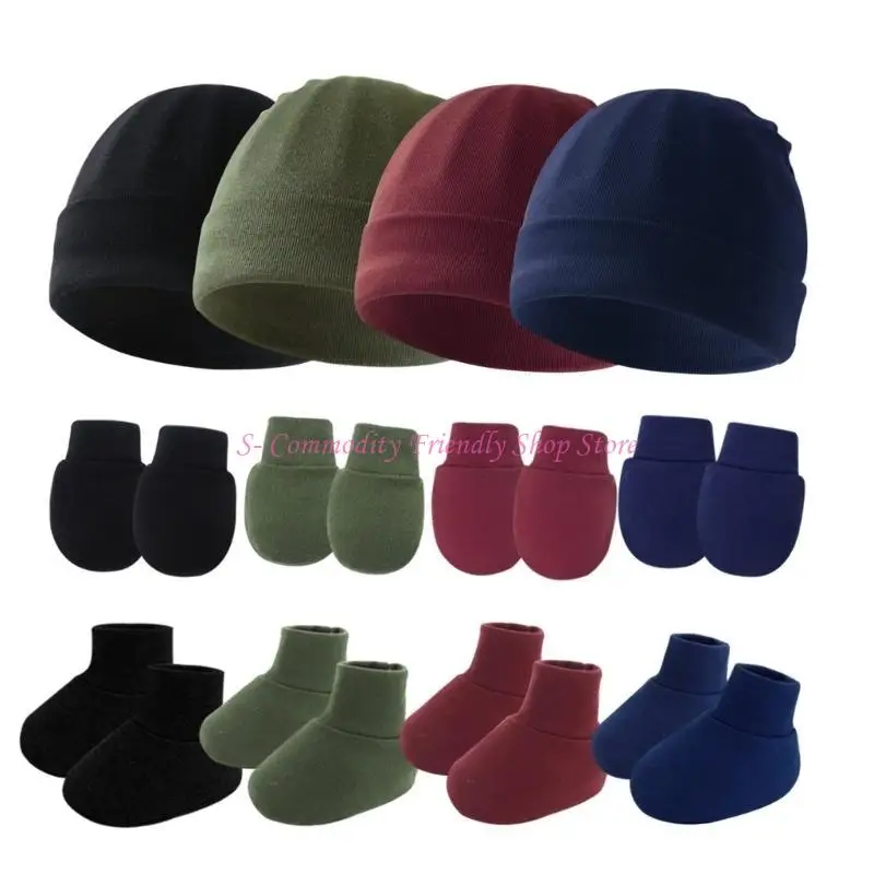 Conjunto recién nacido de invierno con gorro, guantes y calcetines - imagen 5
