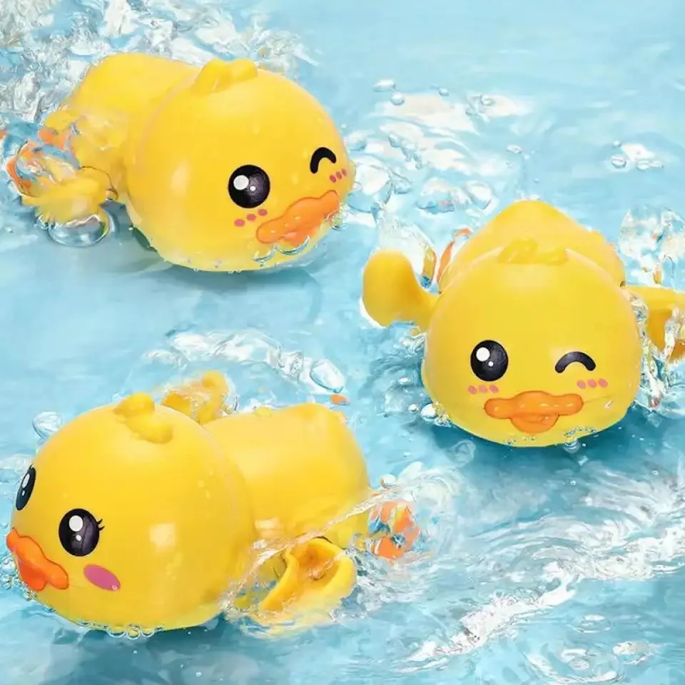 Patito de baño interactivo para bebé – Flotador suave para baño - imagen 3
