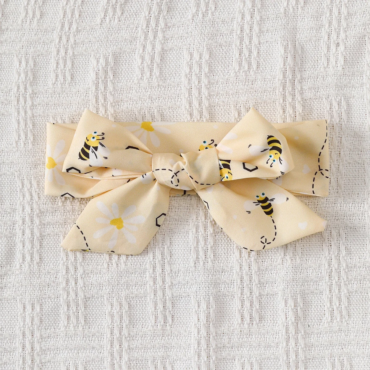 Conjunto de verano para niña con vestido camisero y diadema abeja - imagen 5