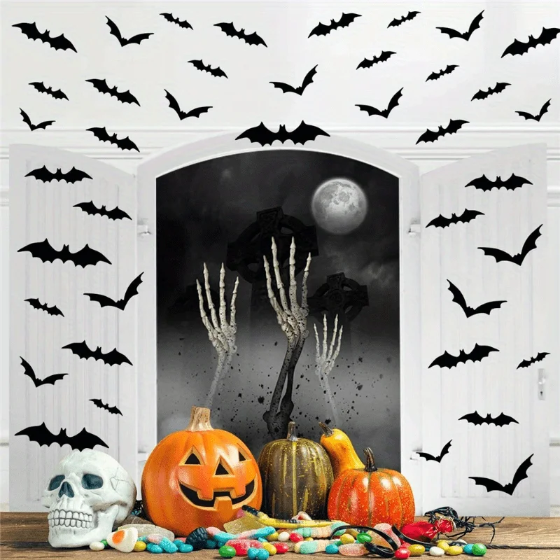 Decoración DIY de Halloween con murciélagos