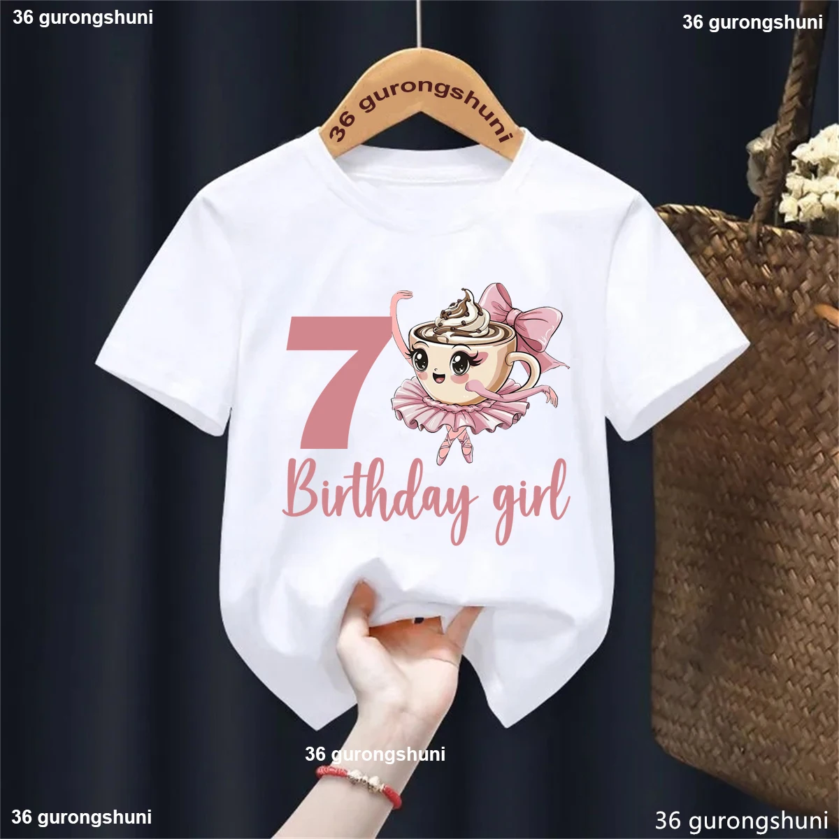 Camiseta estampada de bailarina para niña – Fresca en verano - imagen 5