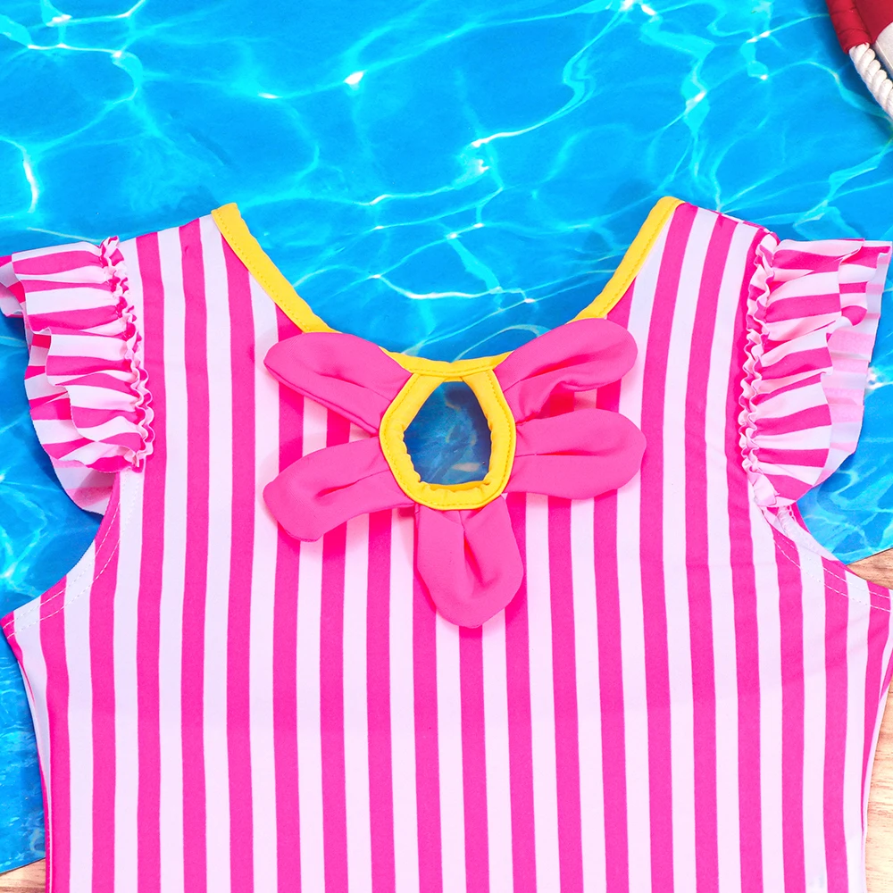 Bañador de niña bebé entero a rayas para verano en la playa - imagen 2