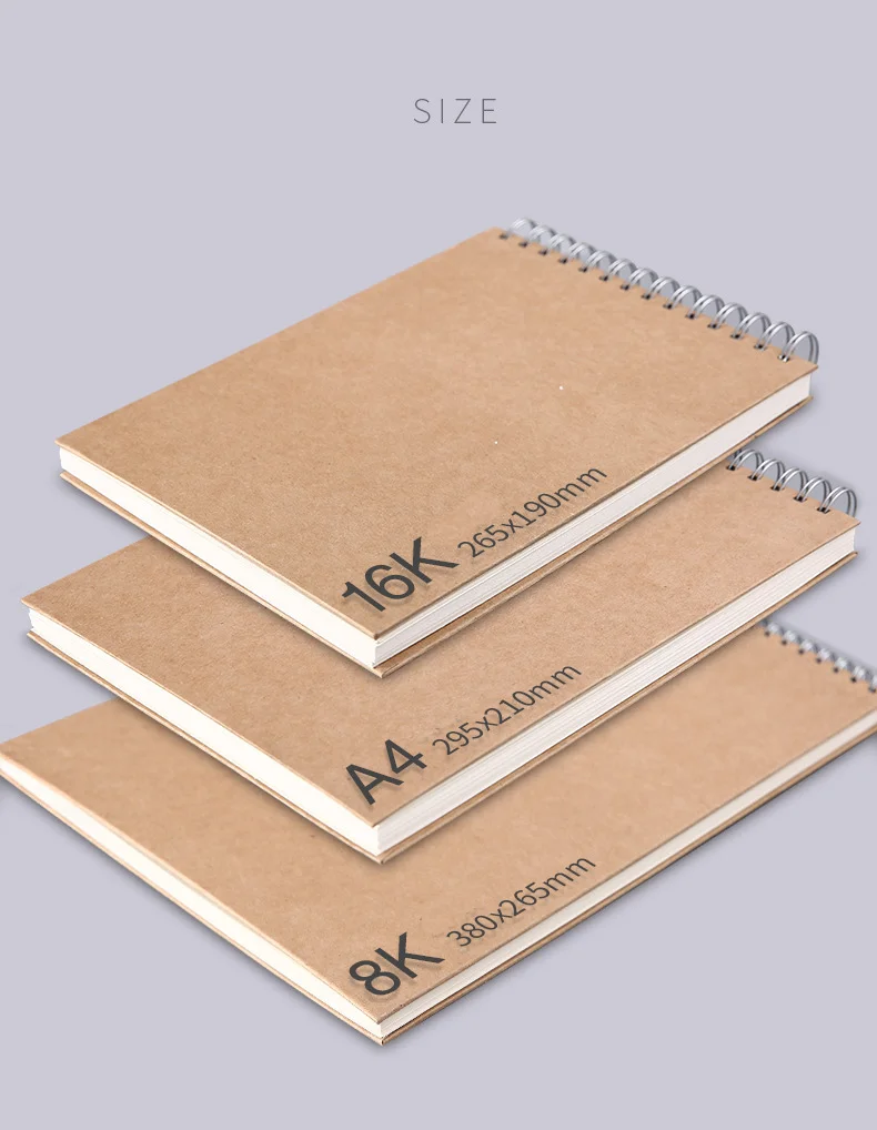Detalle de las páginas interiores del cuaderno mostrando textura del papel