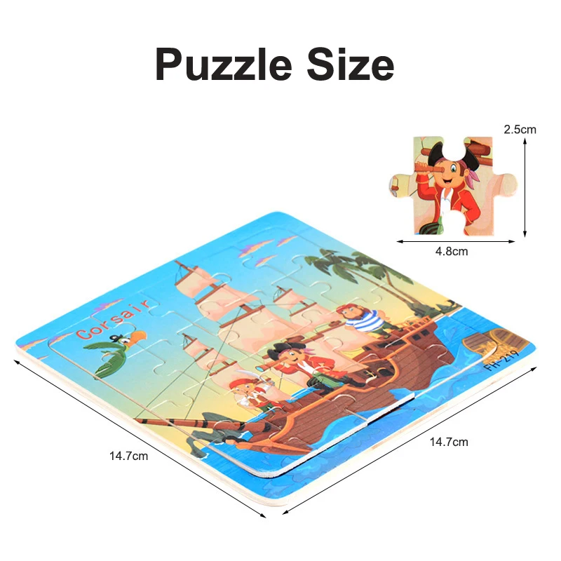 Rompecabezas 3D Montessori de madera para niños - Juguete educativo - imagen 4