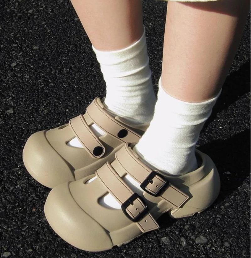 Sandalias infantiles de plataforma con hebilla, suela EVA verano - imagen 4