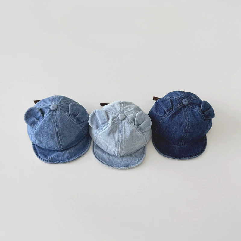 Gorra de béisbol con orejas de oso para bebé