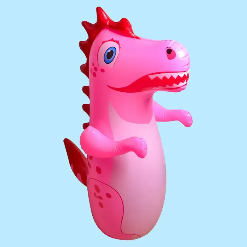Saco de boxeo inflable para niños con soporte de dinosaurio - imagen 5