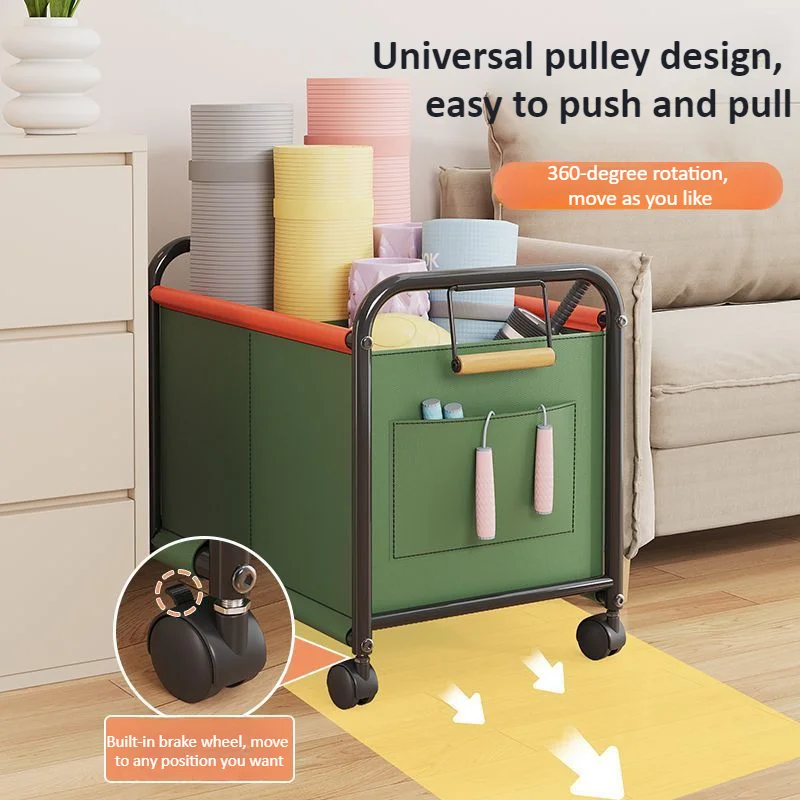 Carrito de almacenamiento de juguetes con ruedas para dormitorio - imagen 2