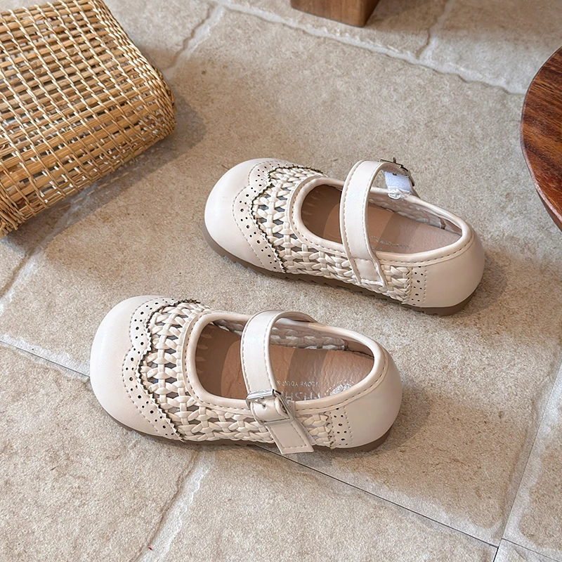 Sandalias de verano tipo princesa con suela antideslizante para niñas - imagen 4