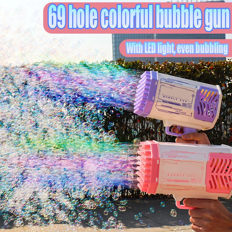 Pistola de burbujas automática con varitas para niños y Navidad - imagen 5
