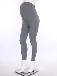 Mallas premamá con bolsillos para yoga y uso diario
