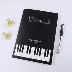Cuaderno de música universal para teoría musical con ejercicios
