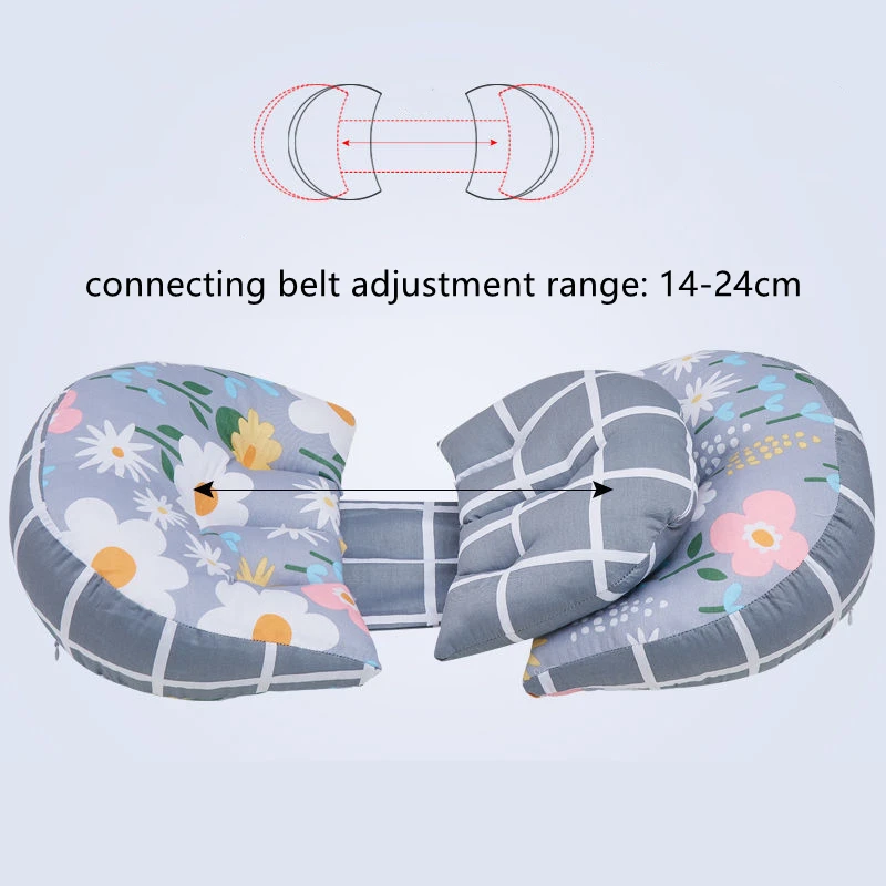 Almohada lateral de maternidad en forma de U – Ajustable y lavable - imagen 3