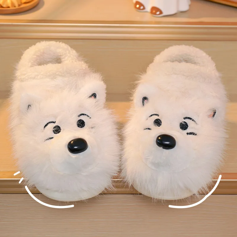 Zapatillas perro dibujos animados antideslizantes para casa - imagen 3