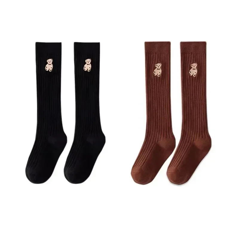 Calcetines infantiles algodón suaves con oso cómodos para niños - imagen 2