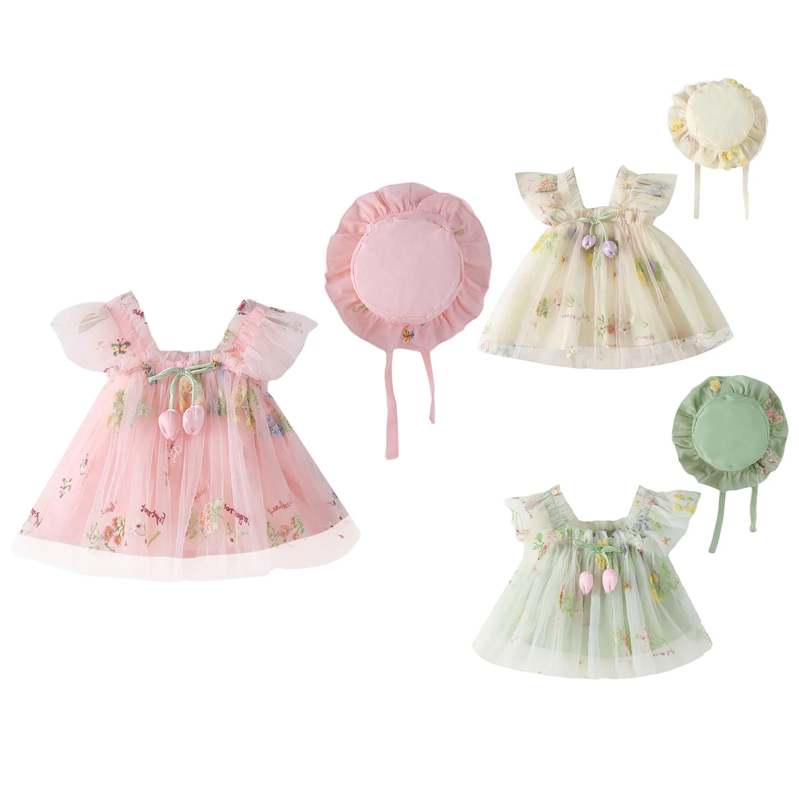 Vestido completo con tutú y sombrero a juego