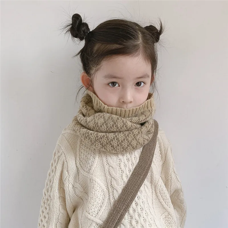 Bufanda para niños de cuello suave a cuadros en invierno bebé - imagen 5