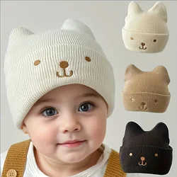 Gorro de bebé de invierno en algodón suave elástico, recién nacido