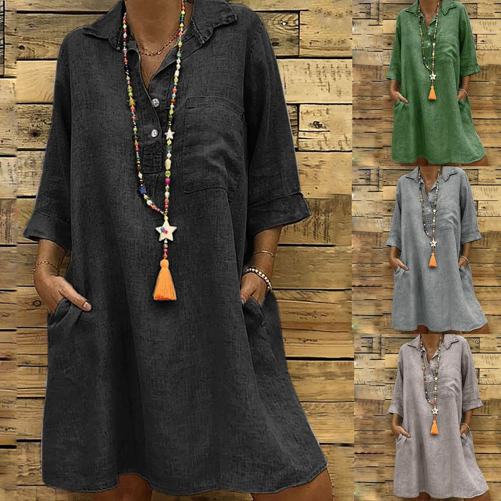 Vista del vestido en estilo casual