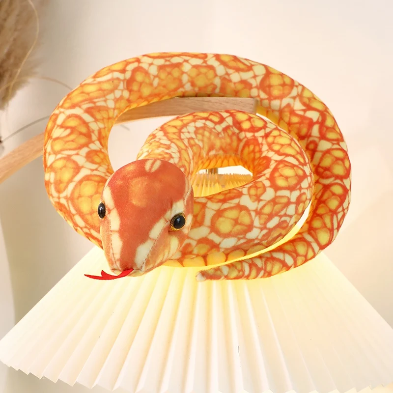 Serpiente de peluche gigante de juguete largo, regalo divertido - imagen 3