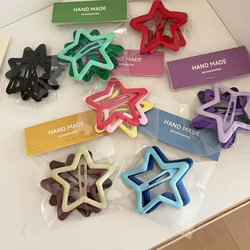 Pasadores para el cabello niña color caramelo estrella