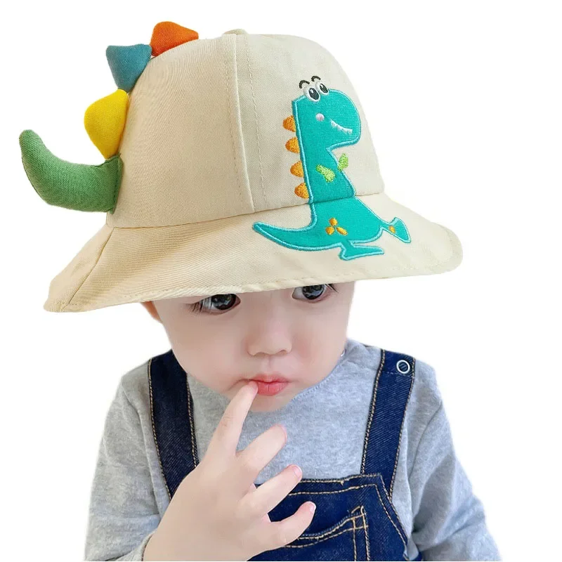Sombrero de verano para bebé Panamá dinosaurios con protección UV - imagen 2