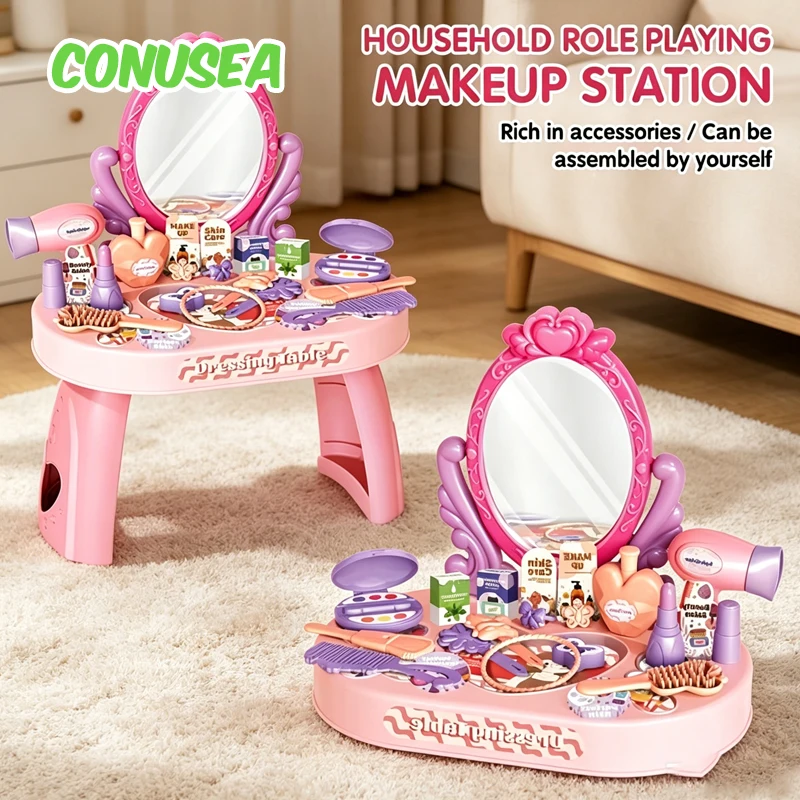 Set de maquillaje infantil con juegos de rol para niñas - imagen 5