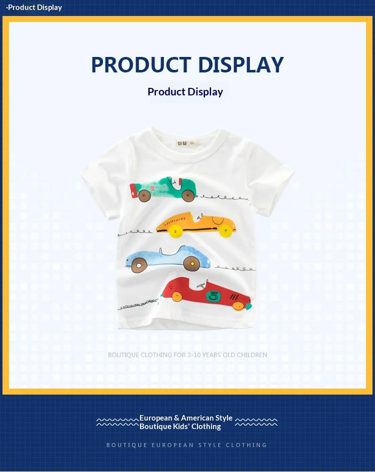 Tops infantiles de estilo americano