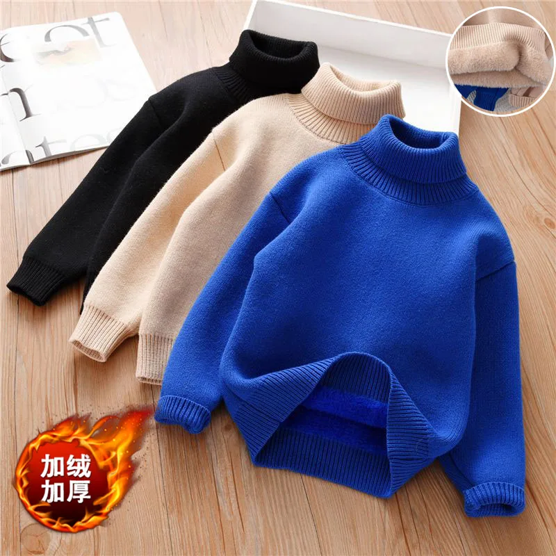 Jersey acolchado de punto con cuello alto para niños y niñas - imagen 2