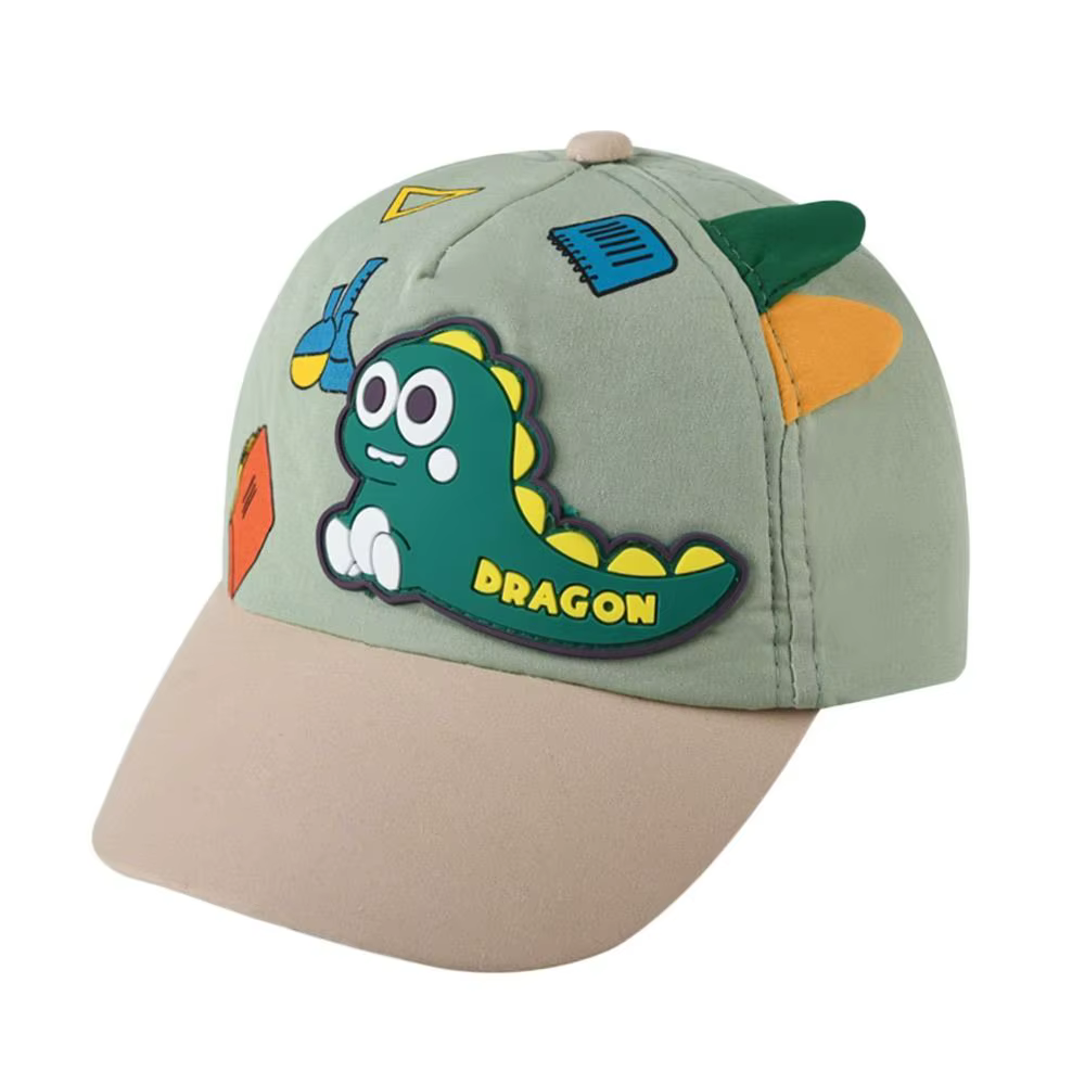 Gorra de béisbol para niños en algodón con visera al sol