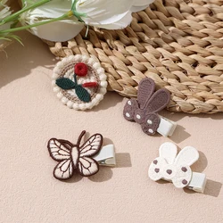 Clips para pelo de bebé – Diseños de mariposa y conejo