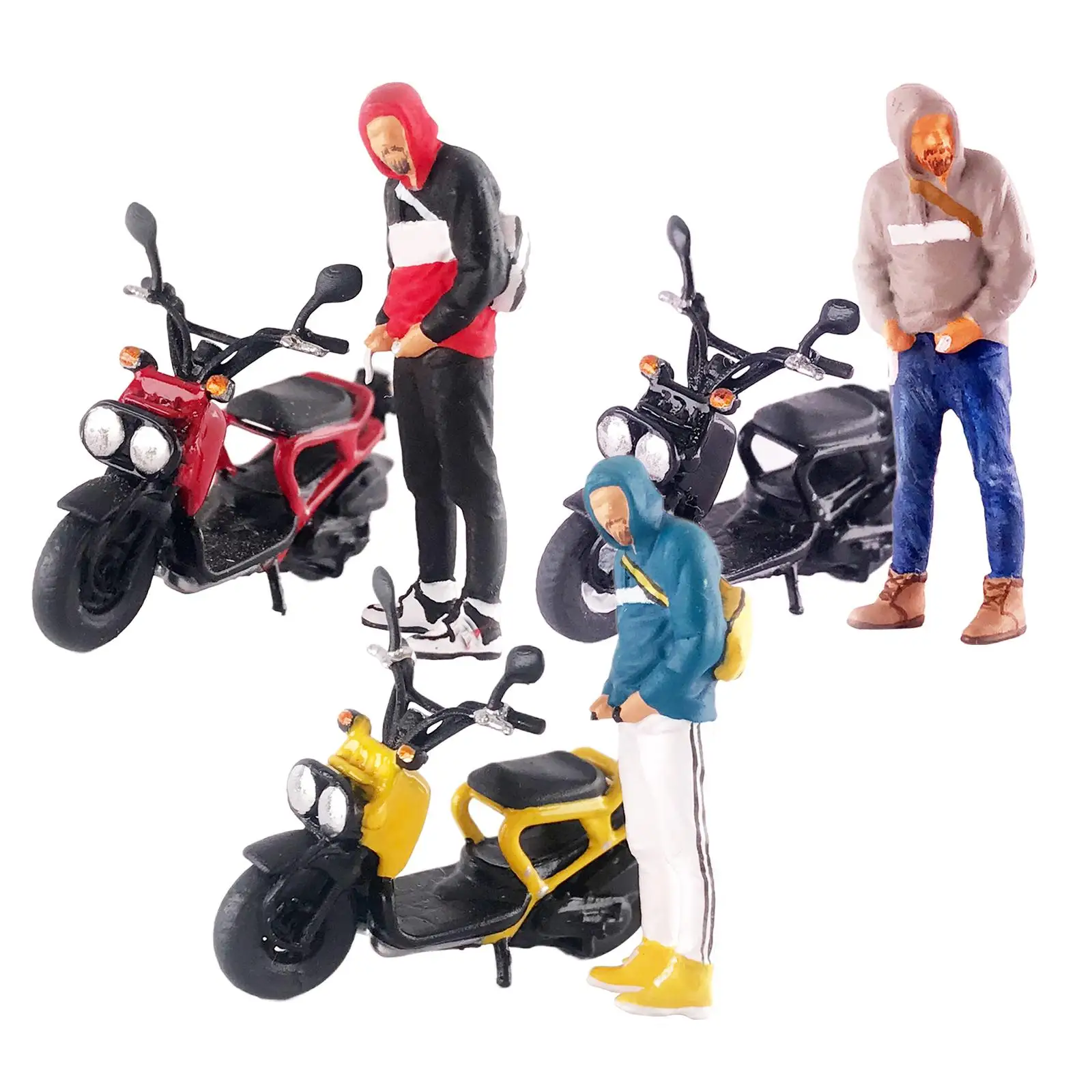 Figura decorativa de resina para escritorio con aspecto motero - imagen 5