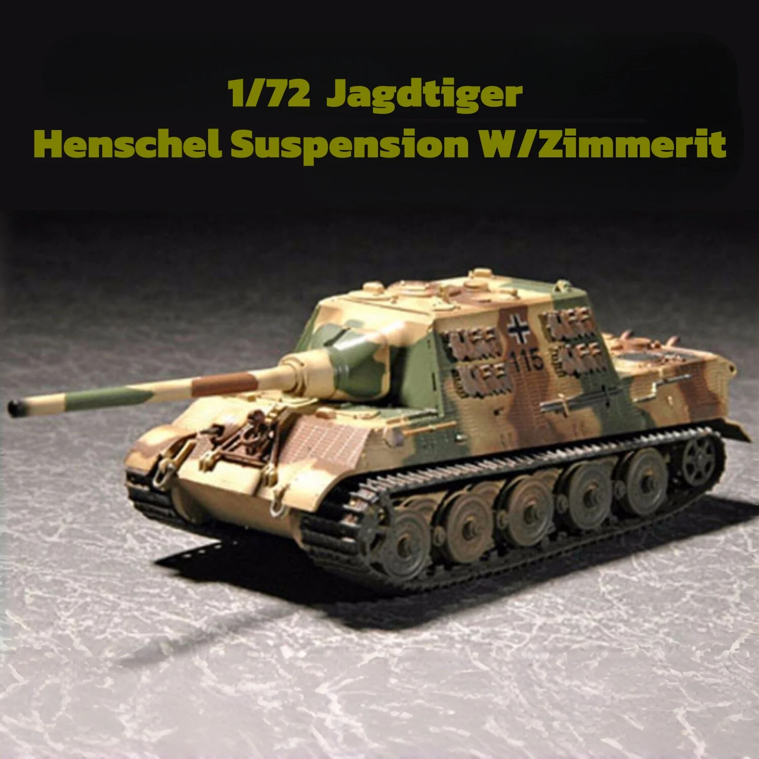 TRUMPETER Jagdtiger 1/72 – Maqueta de tanque educativa para niños - imagen 2