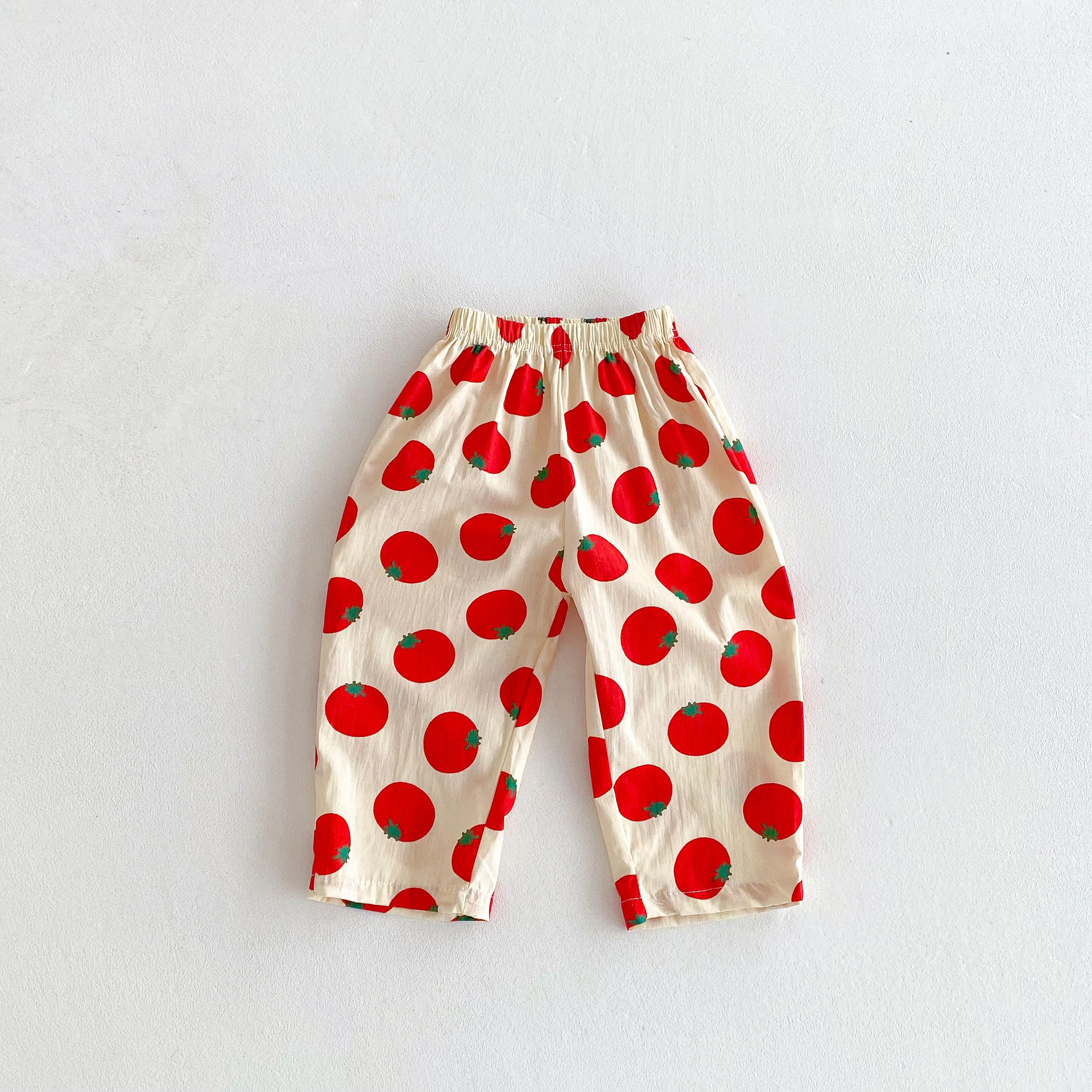 Pantalones de verano tipo harem estampado sencillo para niños - imagen 4