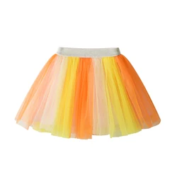 DXTON Mini falda tutú colorida de tul para niñas – princesa baile
