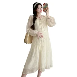 Vestido de maternidad holgado recto para mujer – estilo casual