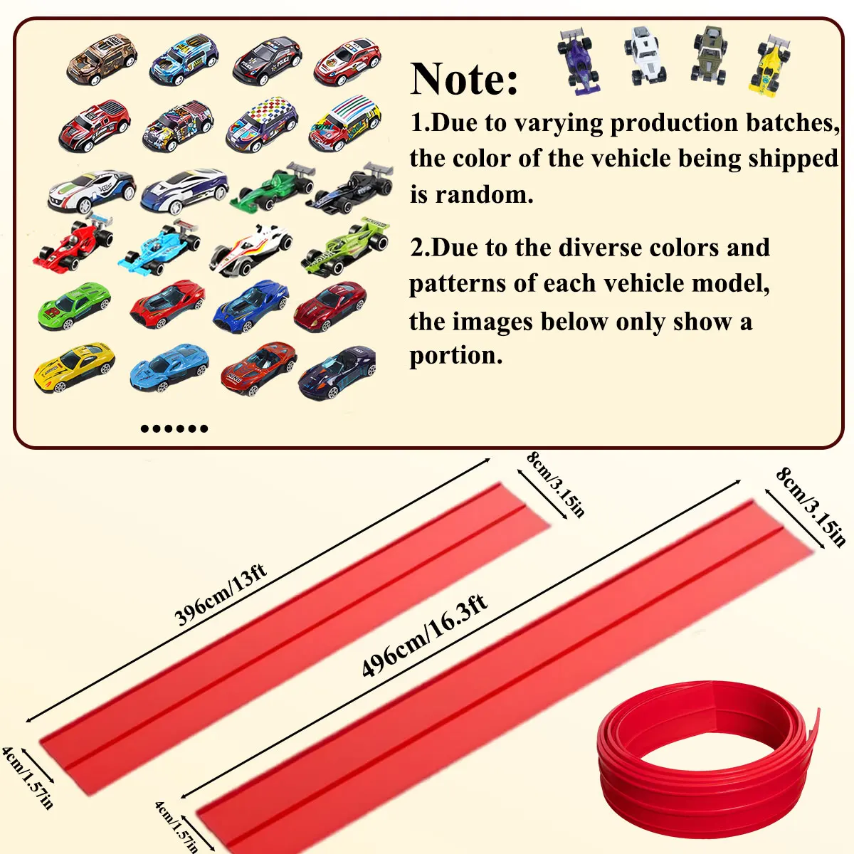 Pista flexible de coches con vehículo miniatura – Juguete educativo - imagen 4