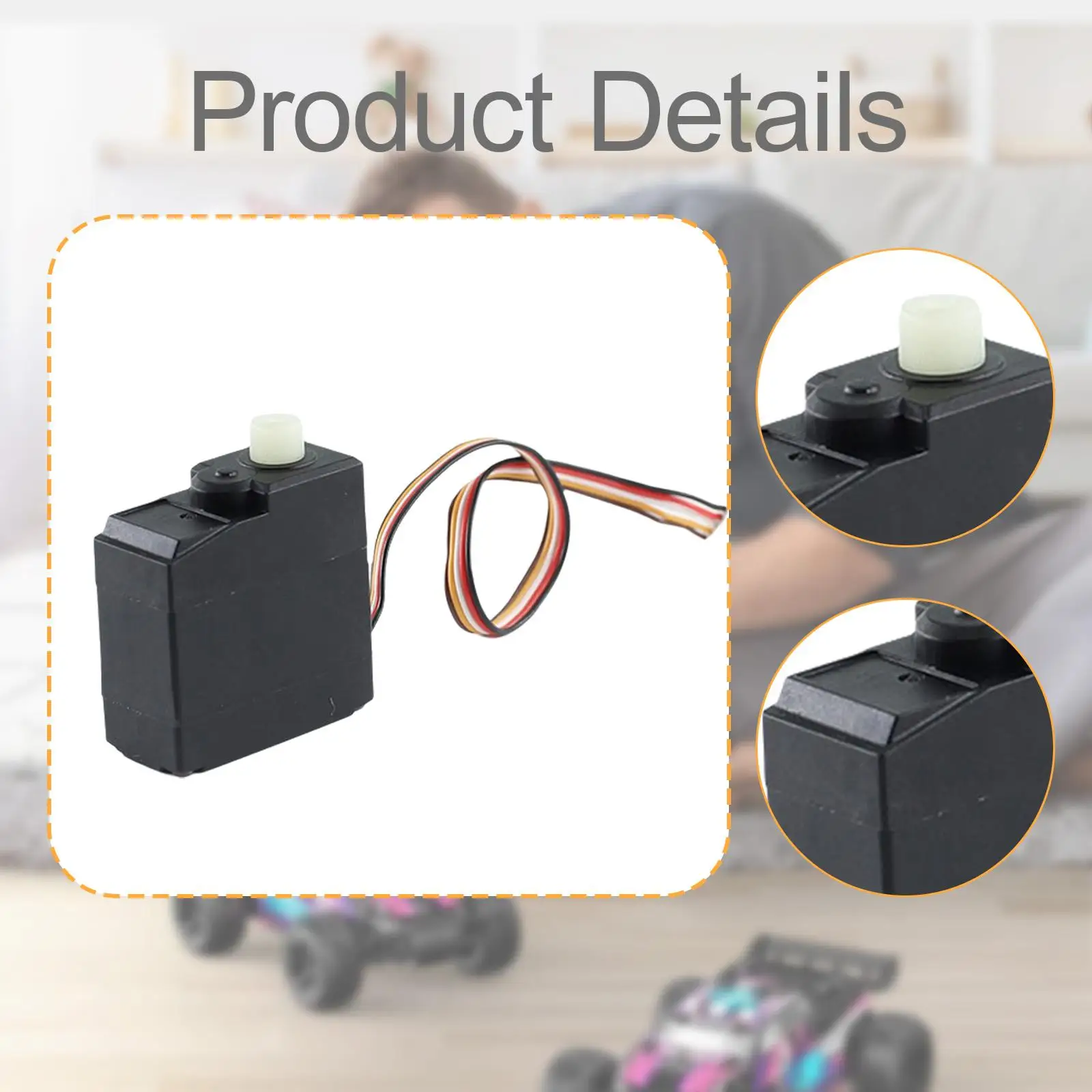 Servo de dirección para coche RC de engranaje resistente