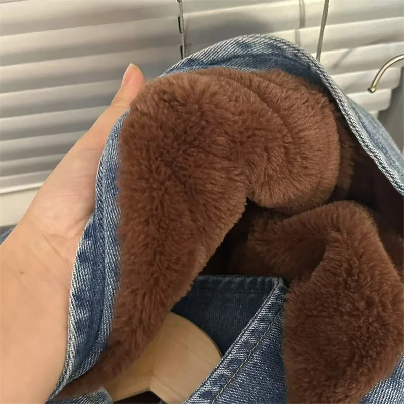 Chaqueta vaquera acolchada de invierno para niños - imagen 2