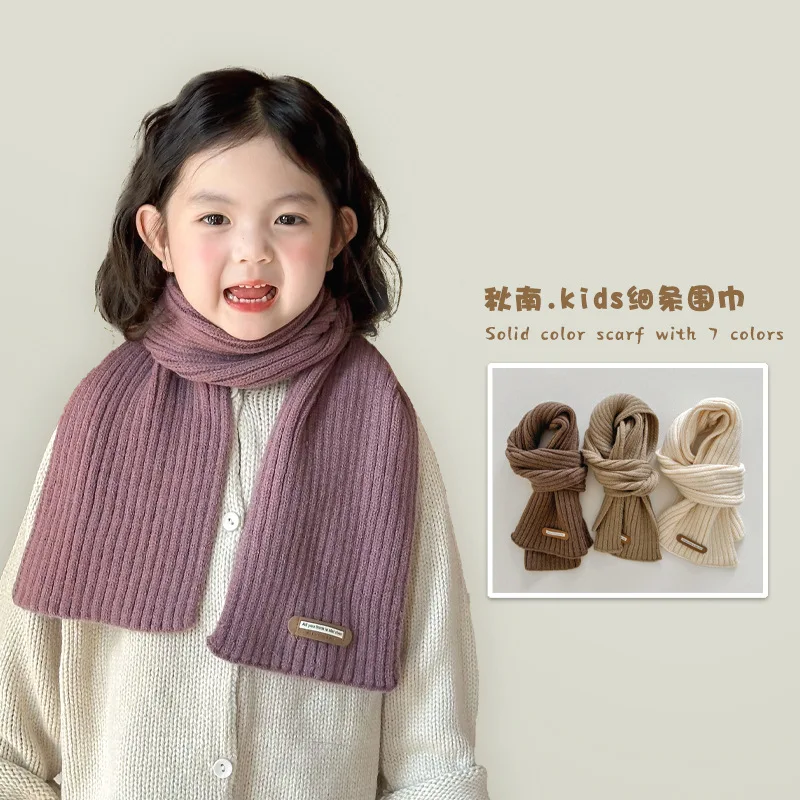 Bufanda de lana para niños y niñas – Invierno cálida y suave