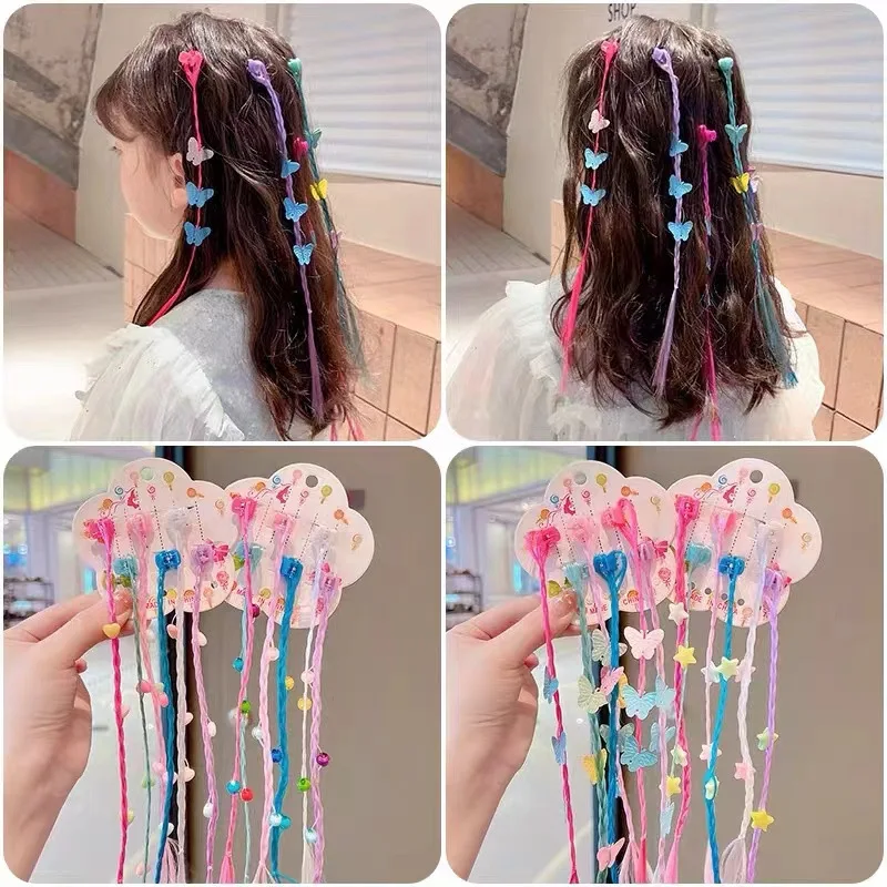 Varias pinzas de rastas en diferentes colores