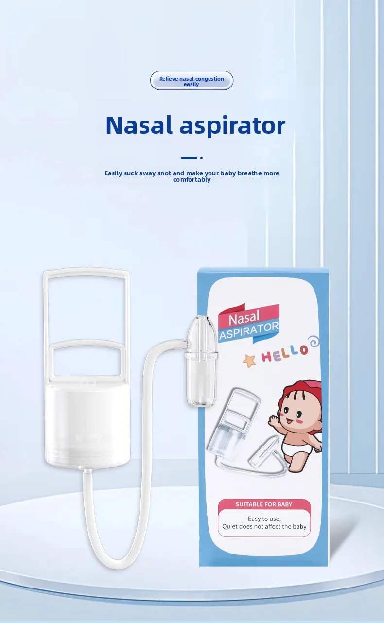Aspirador nasal manual para bebés con diseño ergonómico