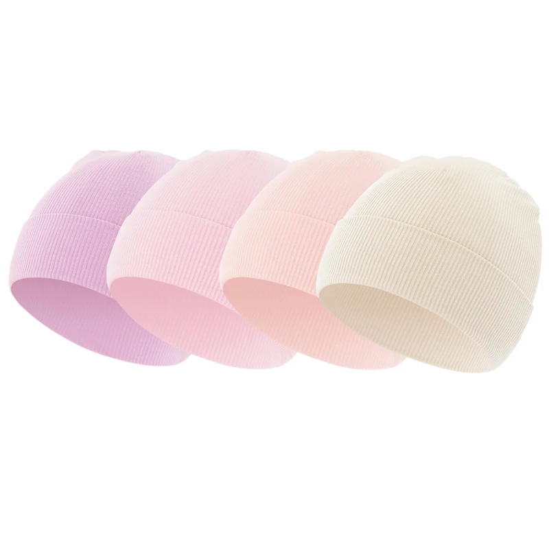 Gorro bebé de punto tejido suave unisex para recién nacidos - imagen 5